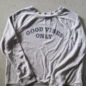 Grey comfy loungewear sweatshirt
